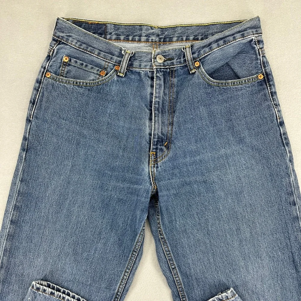 Levis 550 Relaxed Fit Tapered Leg Mens‎ Jeans Medium Wash Blue Size 34